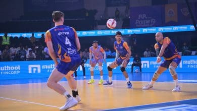 मुंबई मेटोस बनाम कोच्चि ब्लूस प्राइम वॉलीबाल लीग मैच