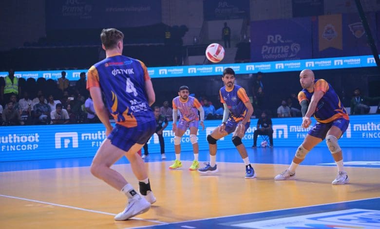 मुंबई मेटोस बनाम कोच्चि ब्लूस प्राइम वॉलीबाल लीग मैच