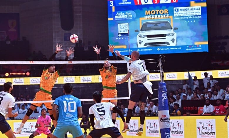 प्राइम वॉलीबाल लीग में चेन्नई ब्लिड्ज ने जीत हासिल की
