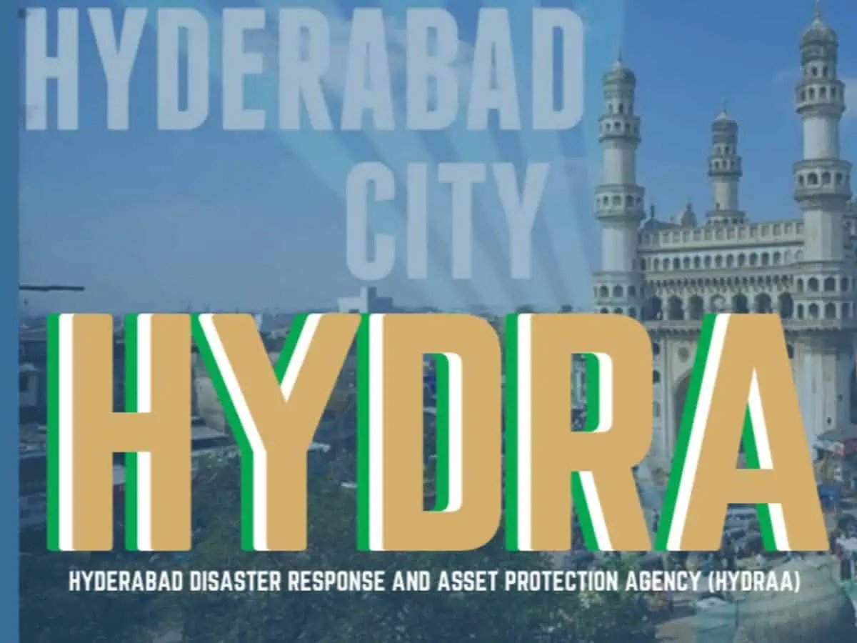 निज़ामपेट में हैद्रा द्वारा जमीन अतिक्रमण मुक्त की गई।