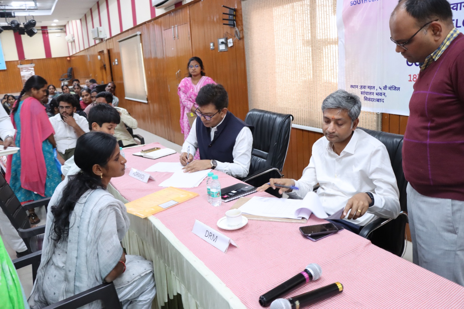 सिकंदराबाद डिवीजन में अनुकंपा आधार अदालत का दृश्य