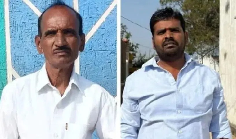 झांसी लिंगापुर गांव में पूर्व सरपंच और बेटे ने भरा नामांकन