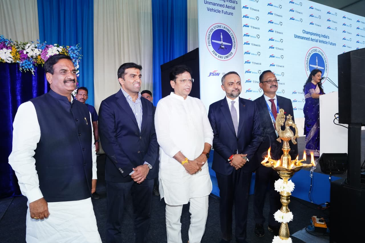 जेएसडब्ल्यू यूएवी निर्माण सुविधा का भूमि पूजन समारोह