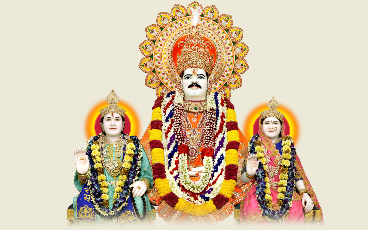 झुंझुनूं का श्रीपंचदेव मंदिर और बाबा गंगाराम की प्रतिमा