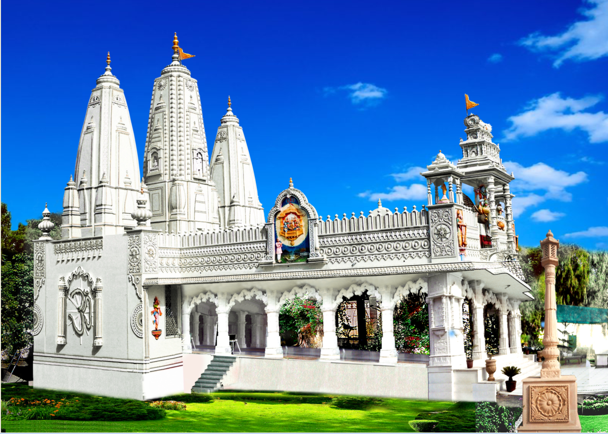 झुंझुनूं स्थित बाबा गंगाराम पंचदेव मंदिर का दिव्य दृश्य