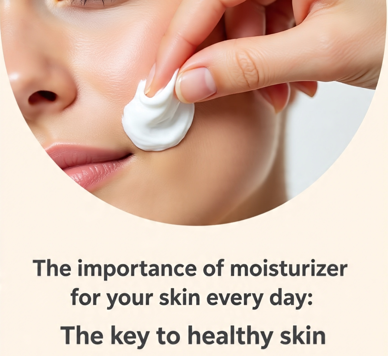 त्वचा की देखभाल के लिए मॉइस्चराइज़र का उपयोग करते हुए