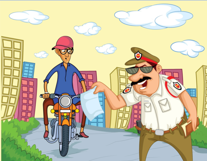 सभी काग़ज़ सही, जुर्माना पॉलीथीन में रखने पर