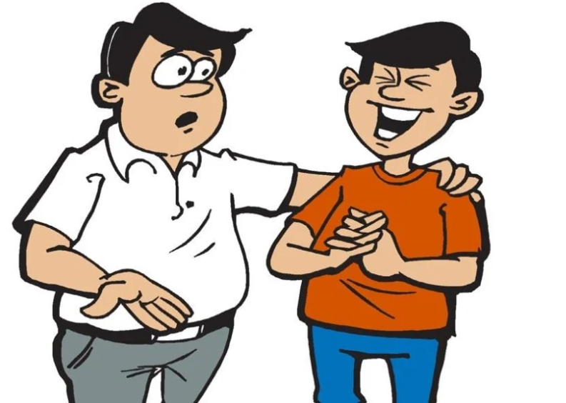 हंसी मज़ाक में दर्शाया पति-पत्नी के रिश्ते का प्यार