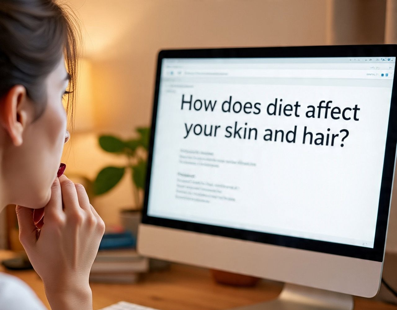 स्वस्थ बाल और चमकदार त्वचा के लिए पोषण