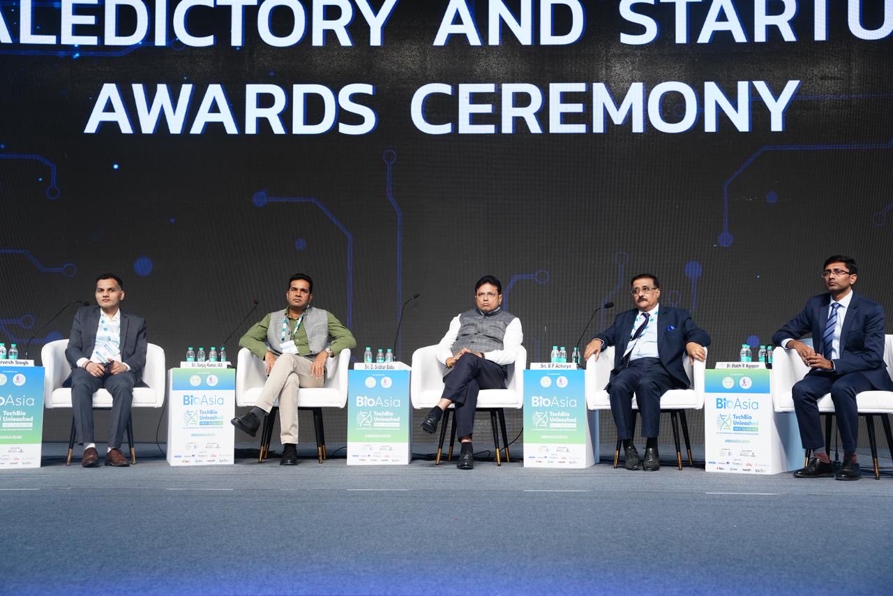 डी. श्रीधर बाबू बायोएशिया-2026 समापन समारोह को संबोधित करते हुए