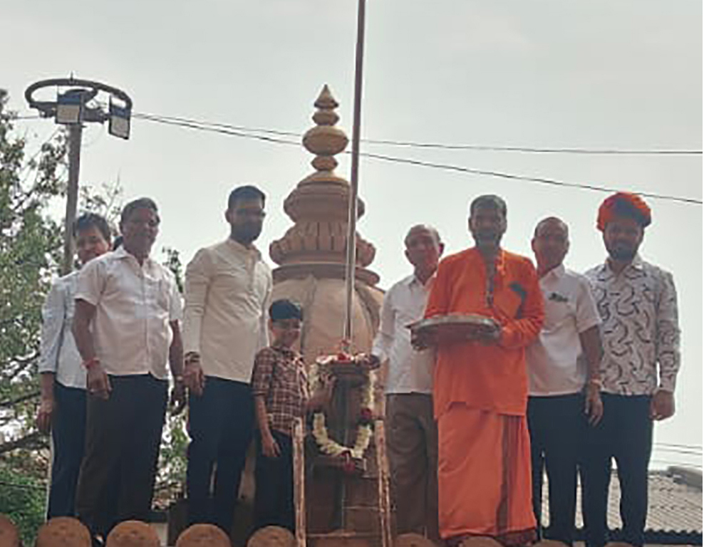 आई माता व शीतला माता मंदिर का ध्वजारोहण समारोह