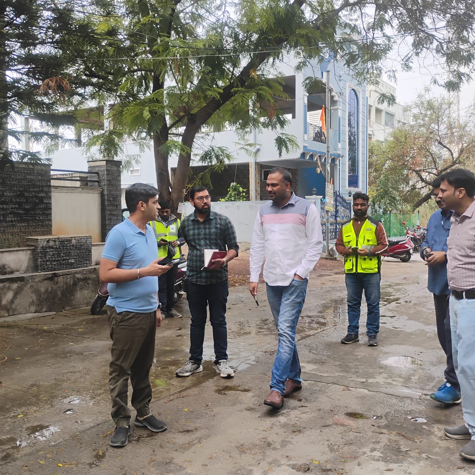 हैदराबाद में क्यूआर कोड आधारित कचरा संग्रहण का निरीक्षण