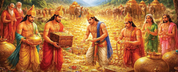 राजा मरुत का खजाना: पांडवों को कैसे मिला स्वर्ण भंडार?