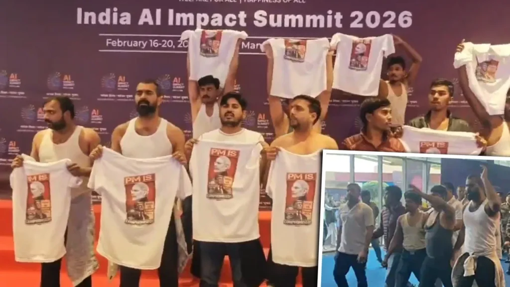 हाई-प्रोफाइल एआई समिट के दौरान प्रदर्शन