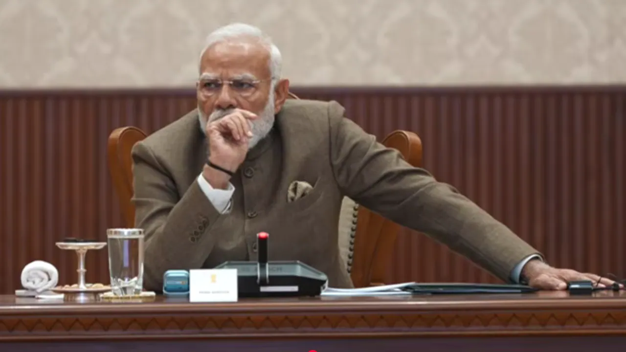 AI इम्पैक्ट समिट में संबोधित करते PM नरेंद्र मोदी