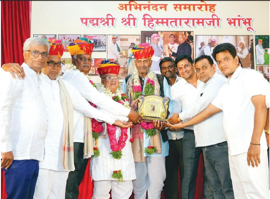 राजस्थान के ट्री मैन भांभू का कोलसावाड़ी में भव्य अभिनंदन