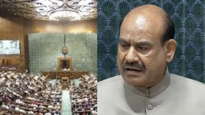 लोकसभा अध्यक्ष के खिलाफ अविश्वास प्रस्ताव पर चर्चा करता विपक्ष