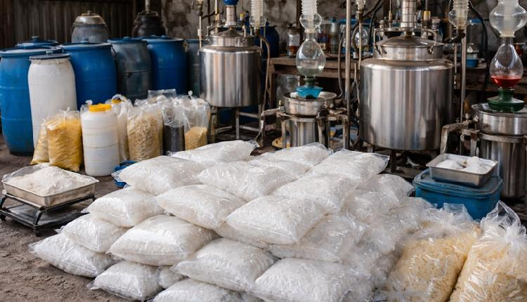 प्रतापगढ़ में नशीला कारखाना पकड़ा, 1.9 किलोग्राम एमडी जब्त