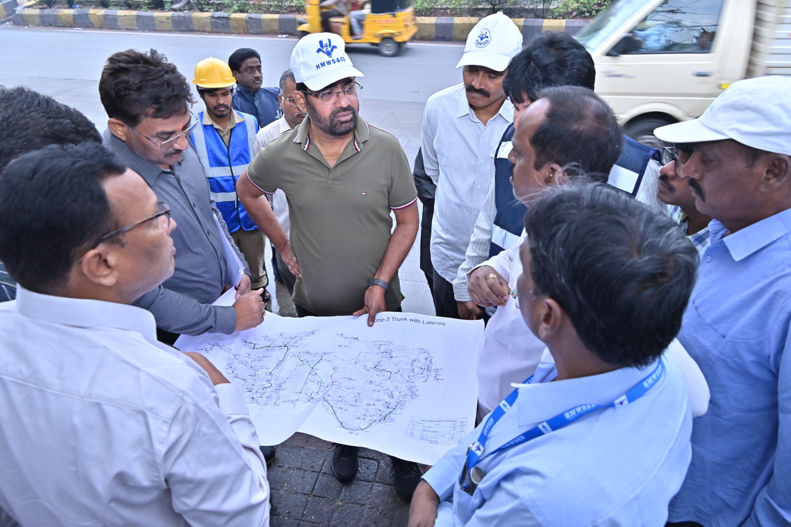 अशोक रेड्डी ने हैदराबाद में सीवरेज निरीक्षण किया