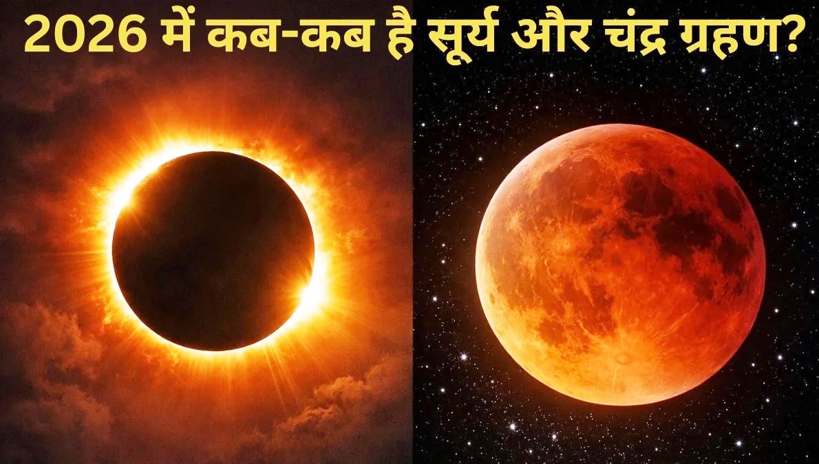 सूर्य और चंद्र ग्रहण का धार्मिक व ज्योतिषीय चित्र