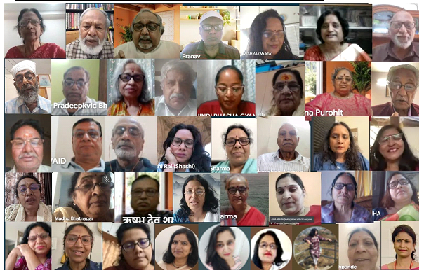 कादम्बिनी क्लब की मासिक गोष्ठी में हरेराम समीप का गजल सत्र