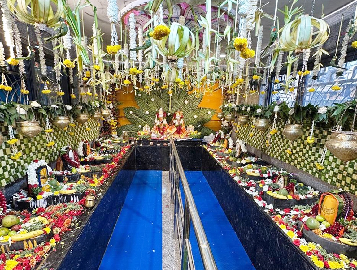 सालासर हनुमान मंदिर में महाशिवरात्रि उत्सव का दृश्य