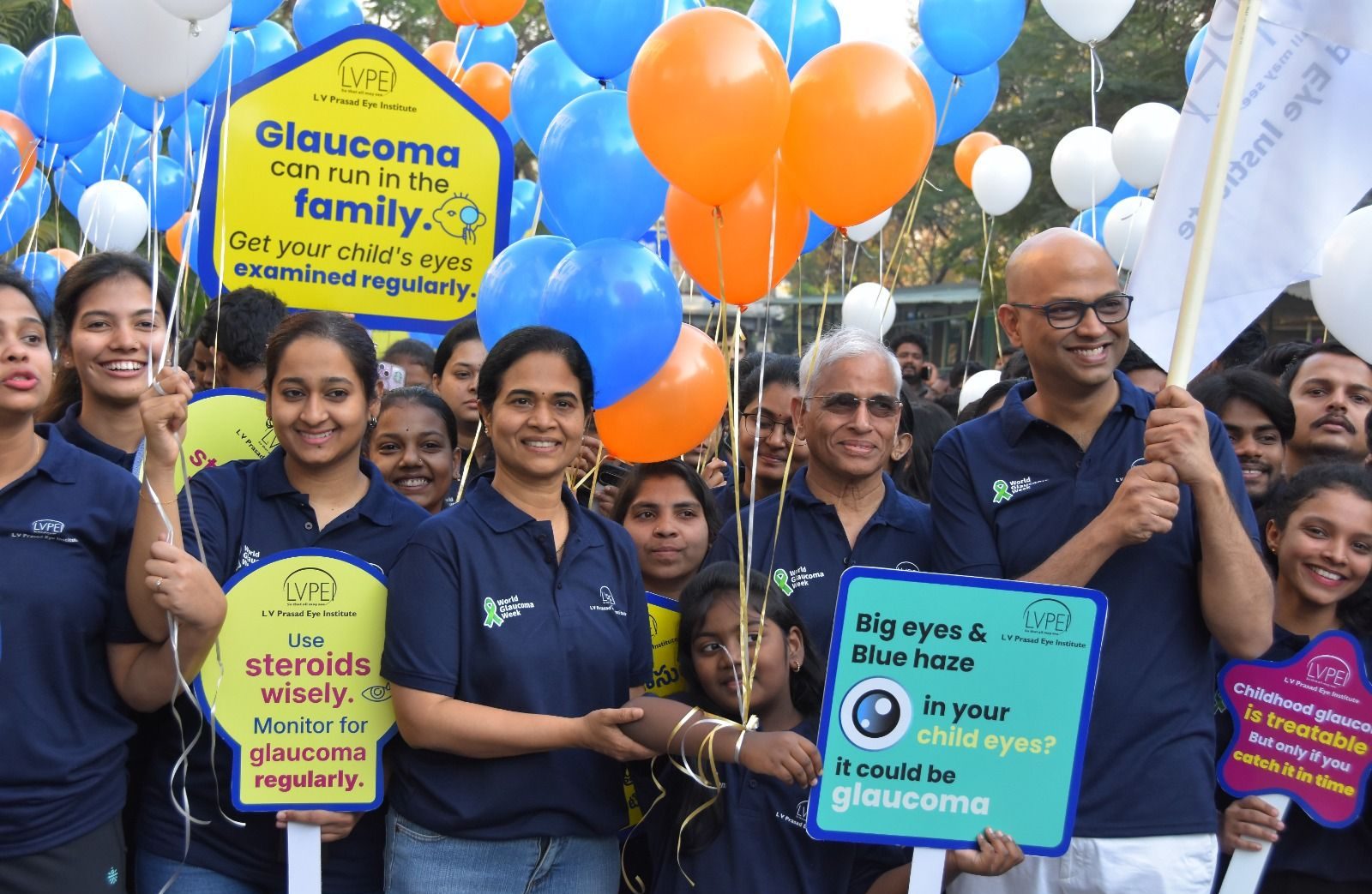 हैदराबाद में ग्लूकोमा जागरूकता वॉक का आयोजन