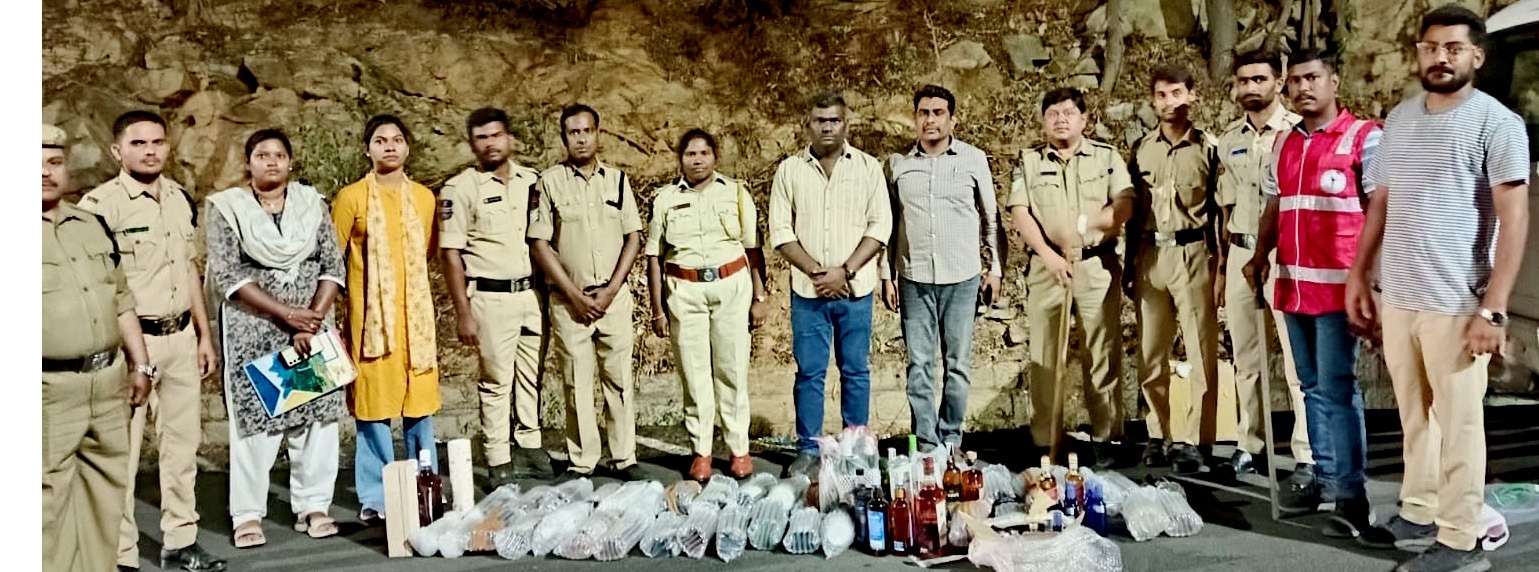 आबकारी पुलिस ने एनडीपीएल शराब की बोतलें जब्त की