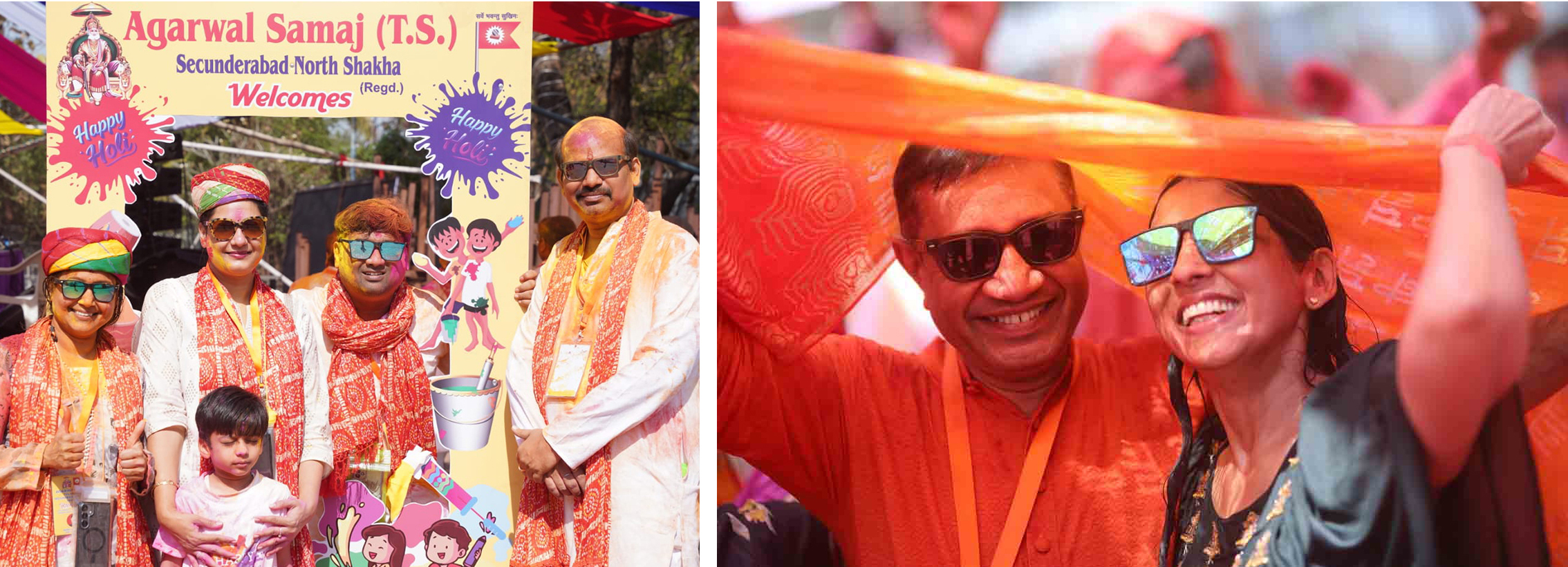 अग्रवाल समाज ने सपरिवार रंगरसिया 2026 होली उत्सव मनाया