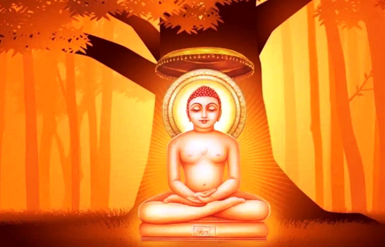 भगवान महावीर की प्रतिमा और अहिंसा संदेश