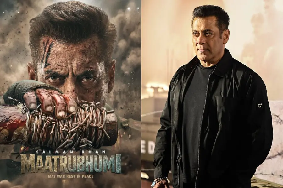 मातृभूमि फिल्म का नया पोस्टर जिसमें सलमान खान कर्नल संतोष बाबू के लुक में हैं