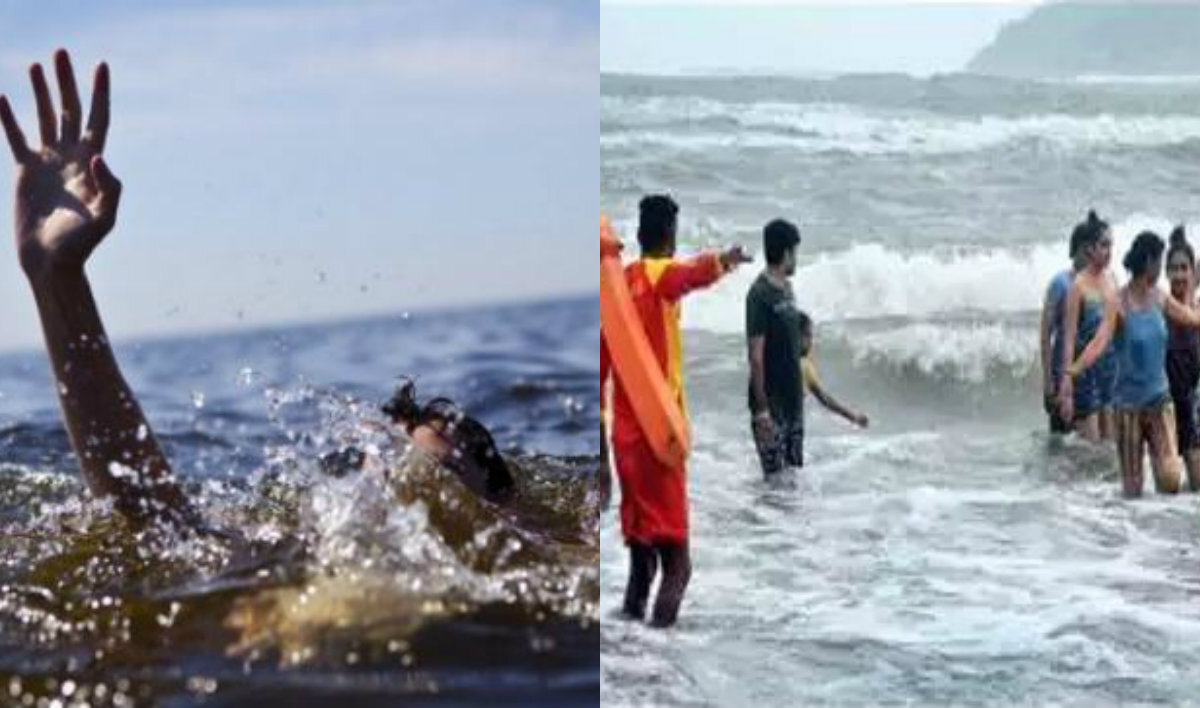 गोवा बीच हादसे: पांच पर्यटकों को डूबने से बचाया