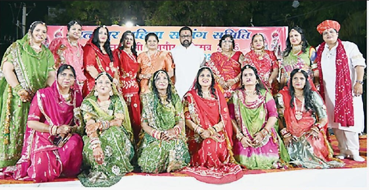 गणगौर शोभायात्रा और सांस्कृतिक कार्यक्रम का दृश्य