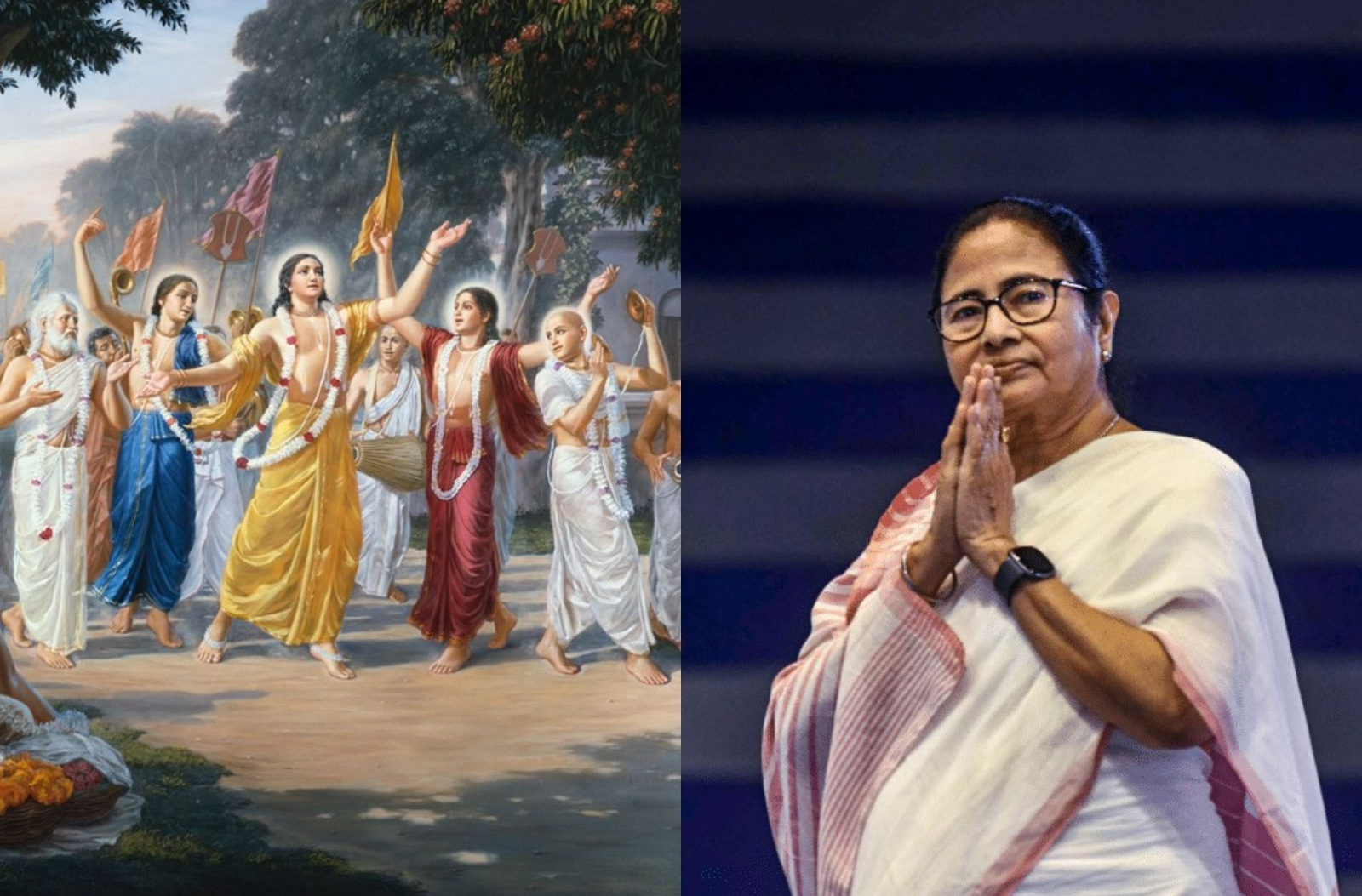 ममता बनर्जी चैतन्य महाप्रभु जयंती पर संदेश देते हुए