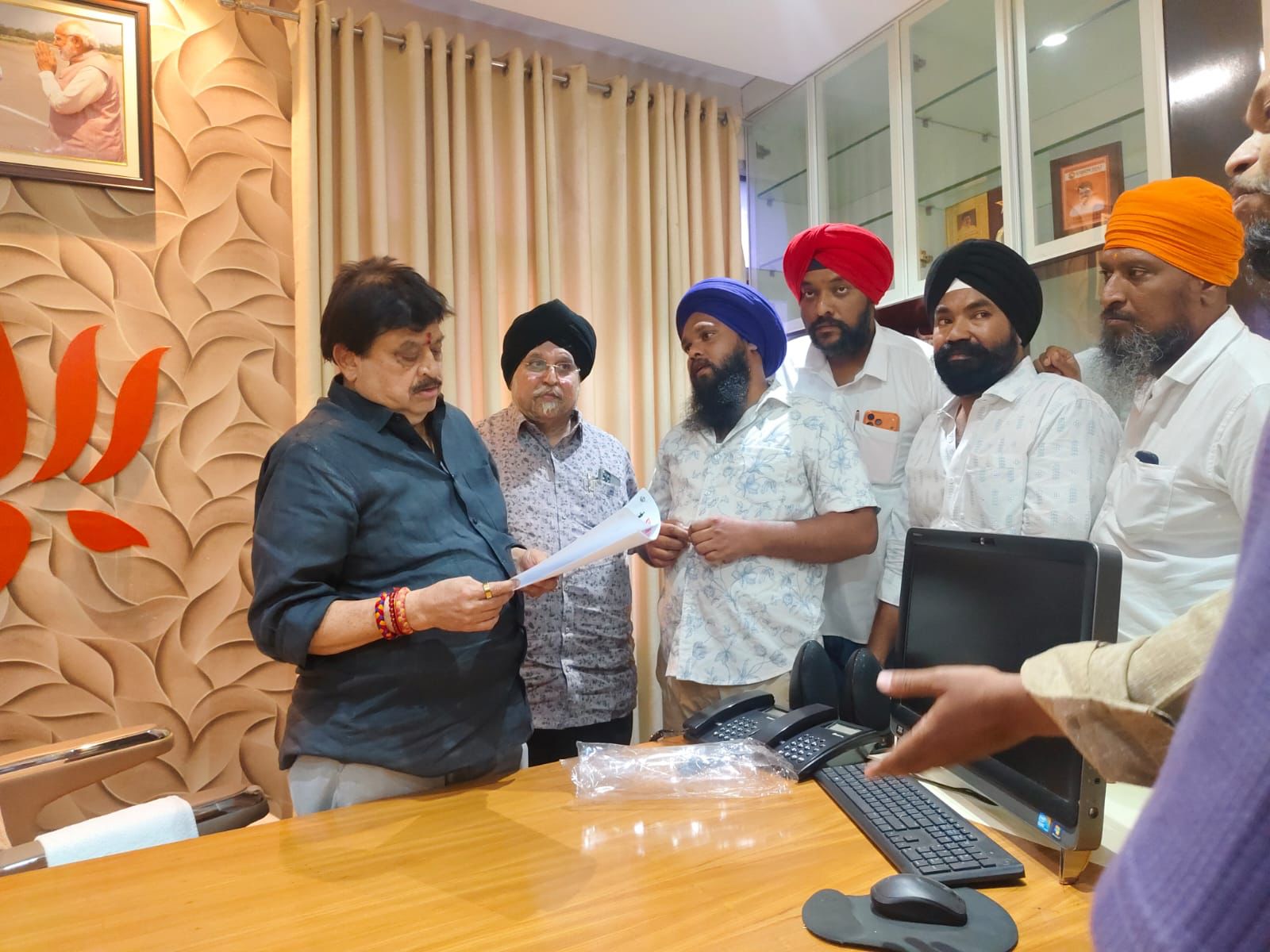 भाजपा मोर्चा ने गुरुद्वारा विवाद पर जताया विरोध