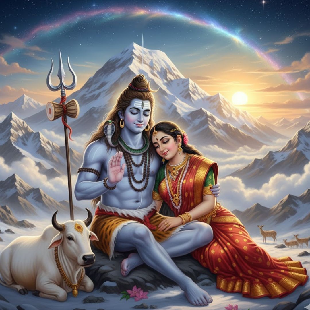 प्रदोष व्रत पर भगवान शिव की पूजा और अभिषेक करते भक्त