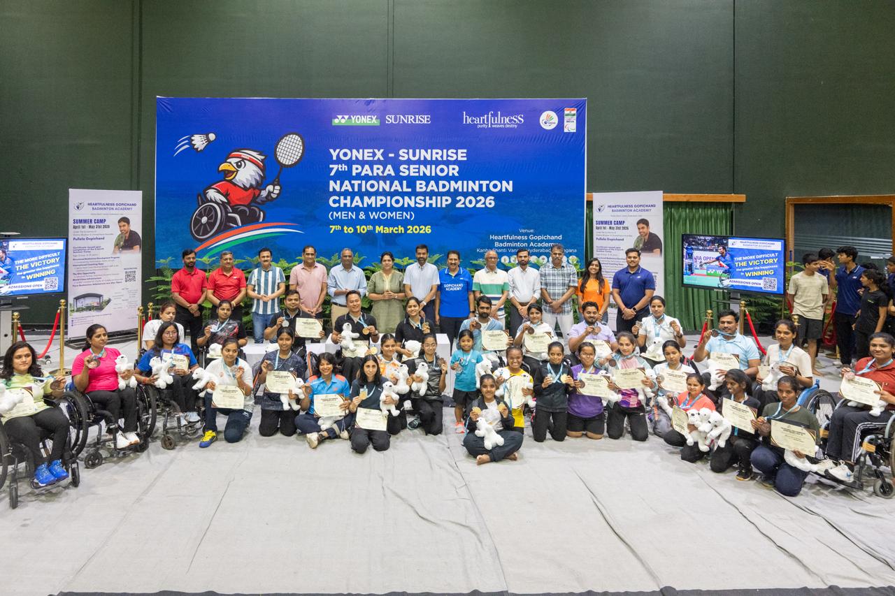 पैरा-बैडमिंटन चैंपियनशिप में विजेता खिलाड़ी