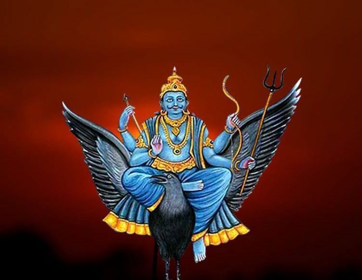 शनिदेव को तेल अर्पित करते श्रद्धालु का दृश्य